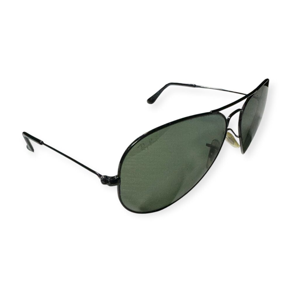 Ray-Ban RB3025 Aviator Large Metal Sunglasses Black‎ 58-14 Vintage